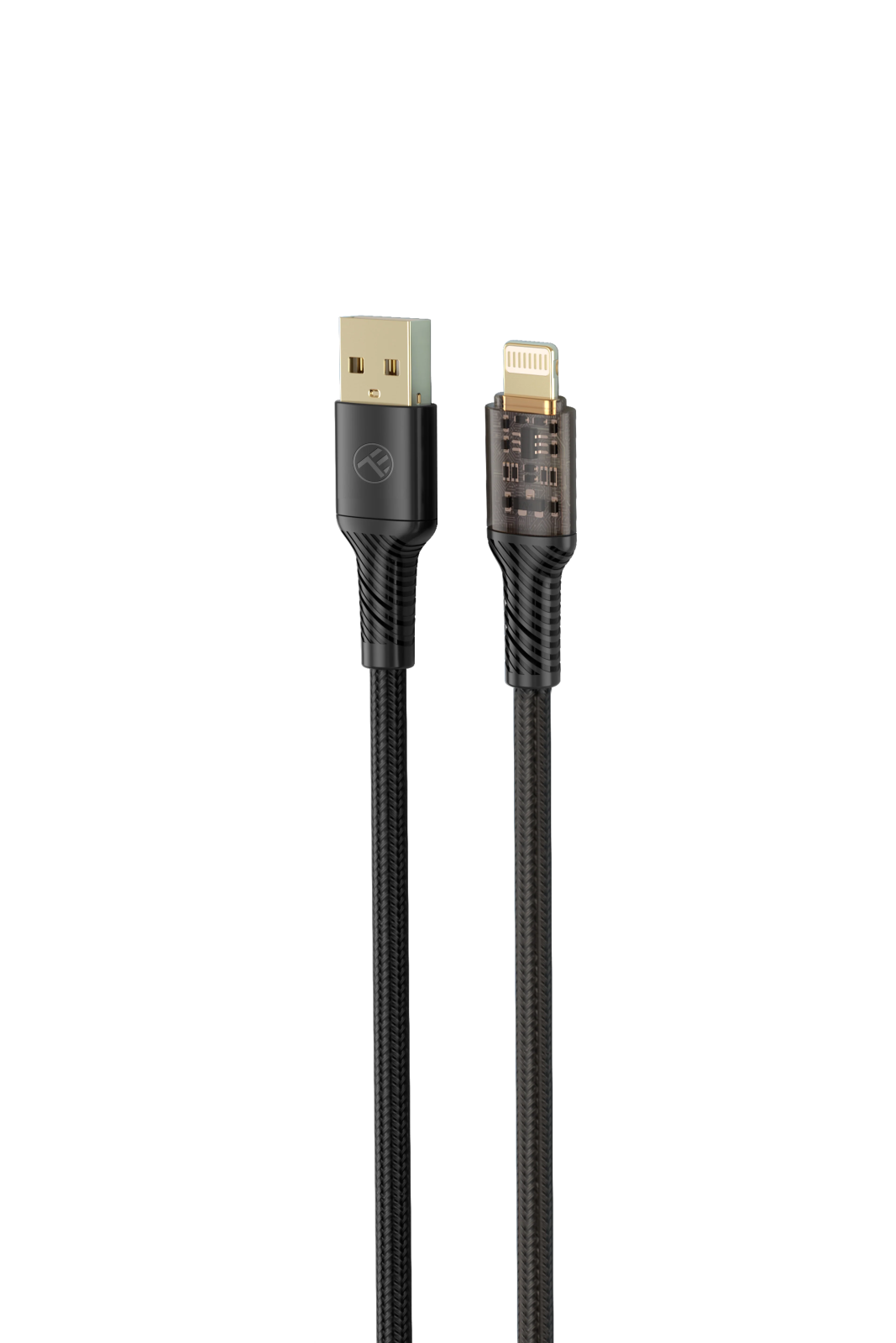an image of a black usb cable on a white background