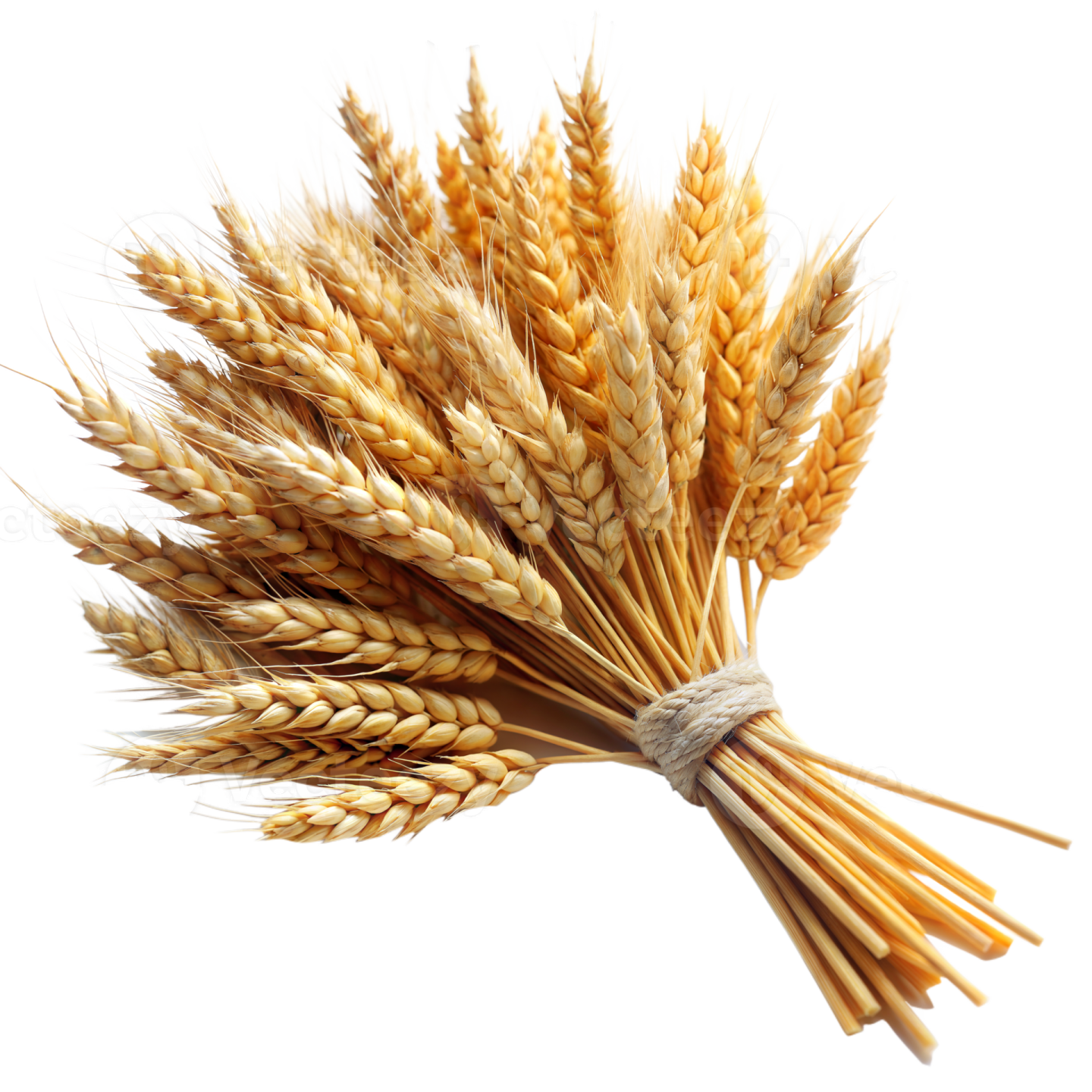 wheat on a white background