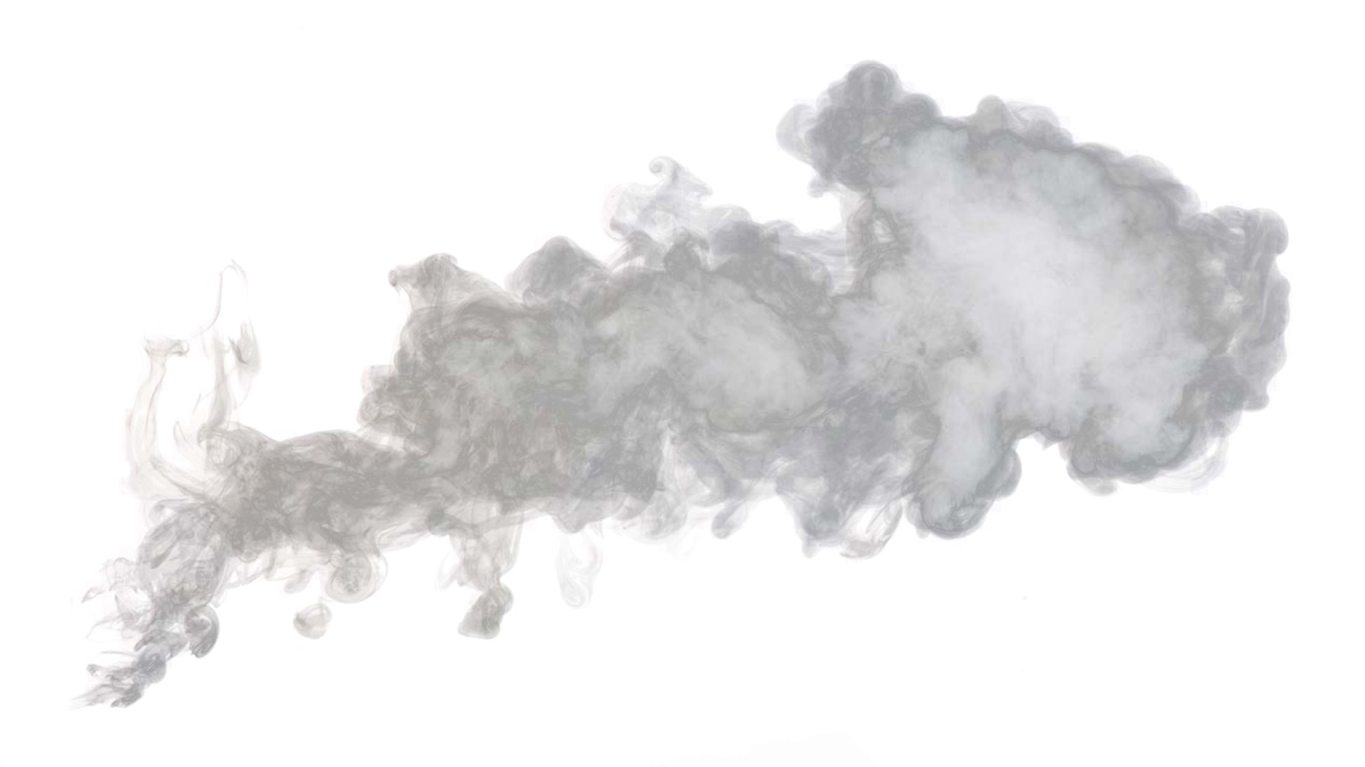 smoke on a white background