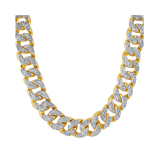a gold and diamond necklace