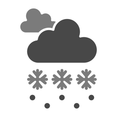 a black and white image of a cloud with snow