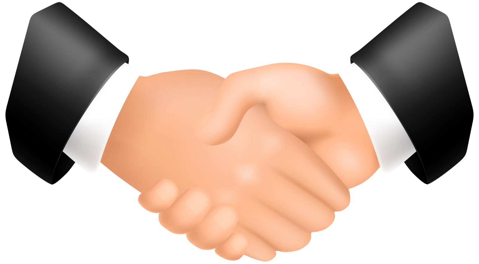 two men shaking hands