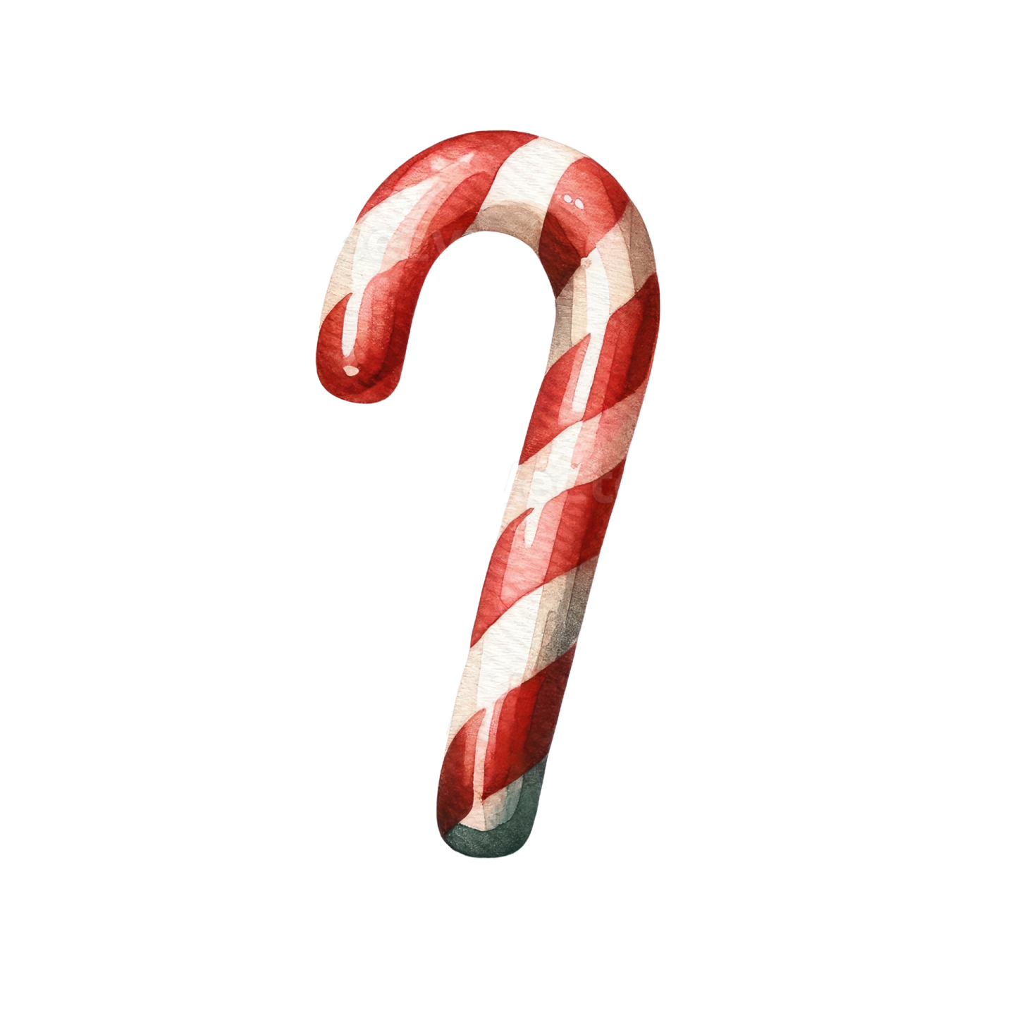 a candy cane on a white background