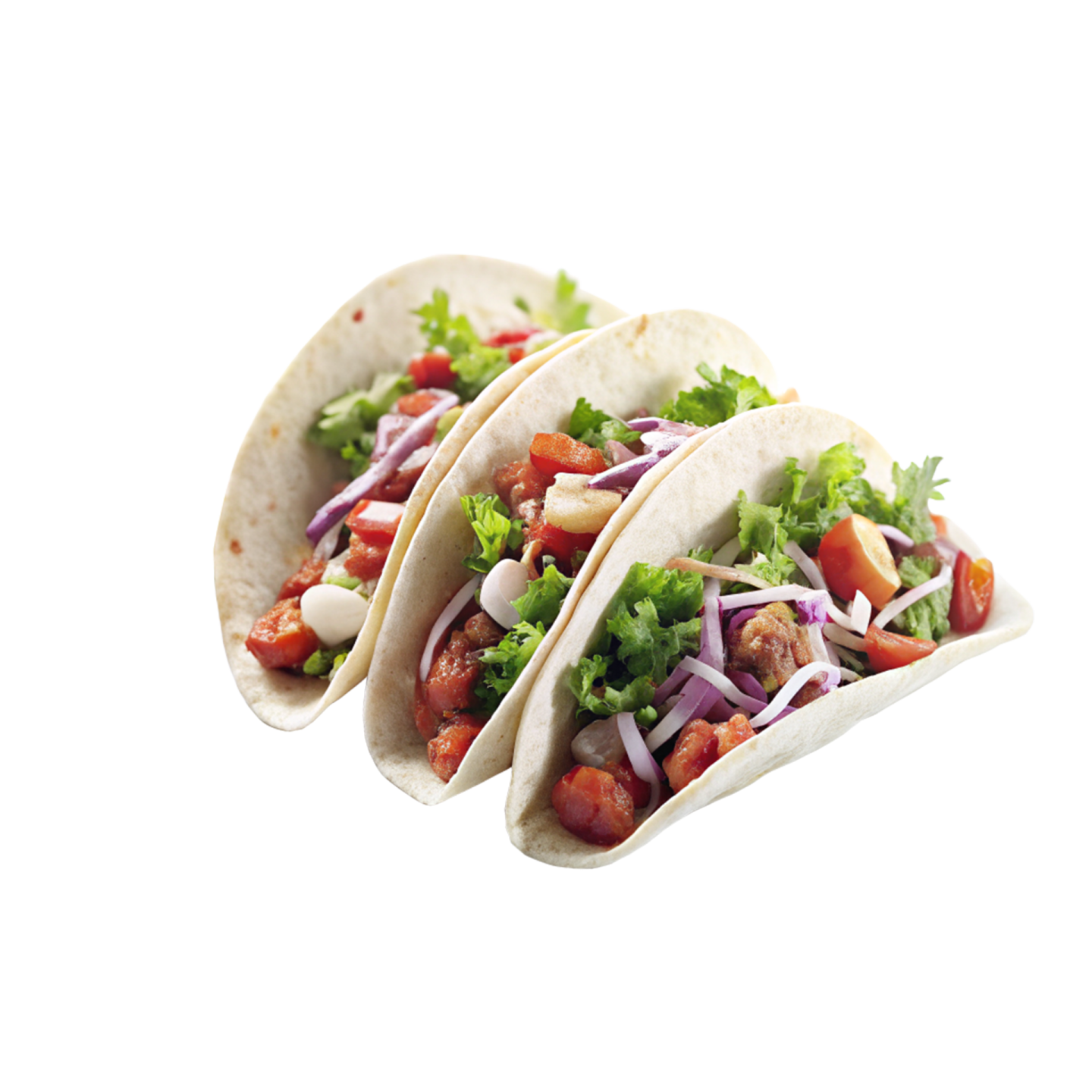 a couple of taco toros on a white background