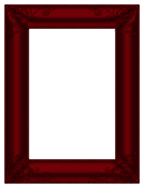a red frame on a white background