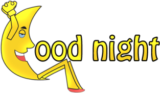 the logo for good night