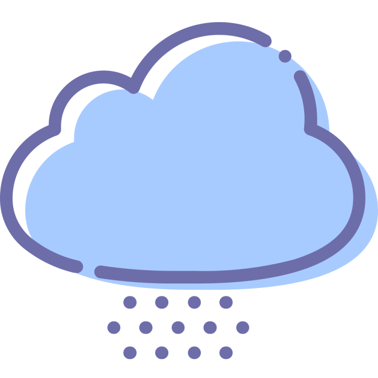 a cloud with rain coming out of it