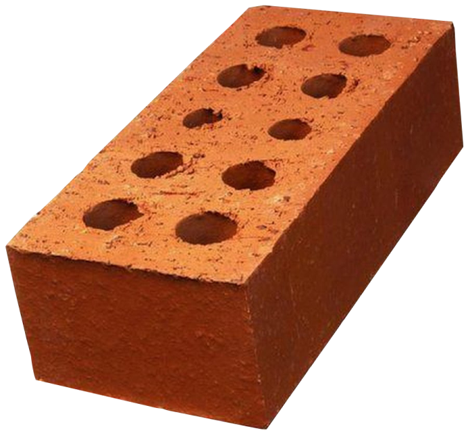 a brick with holes on it