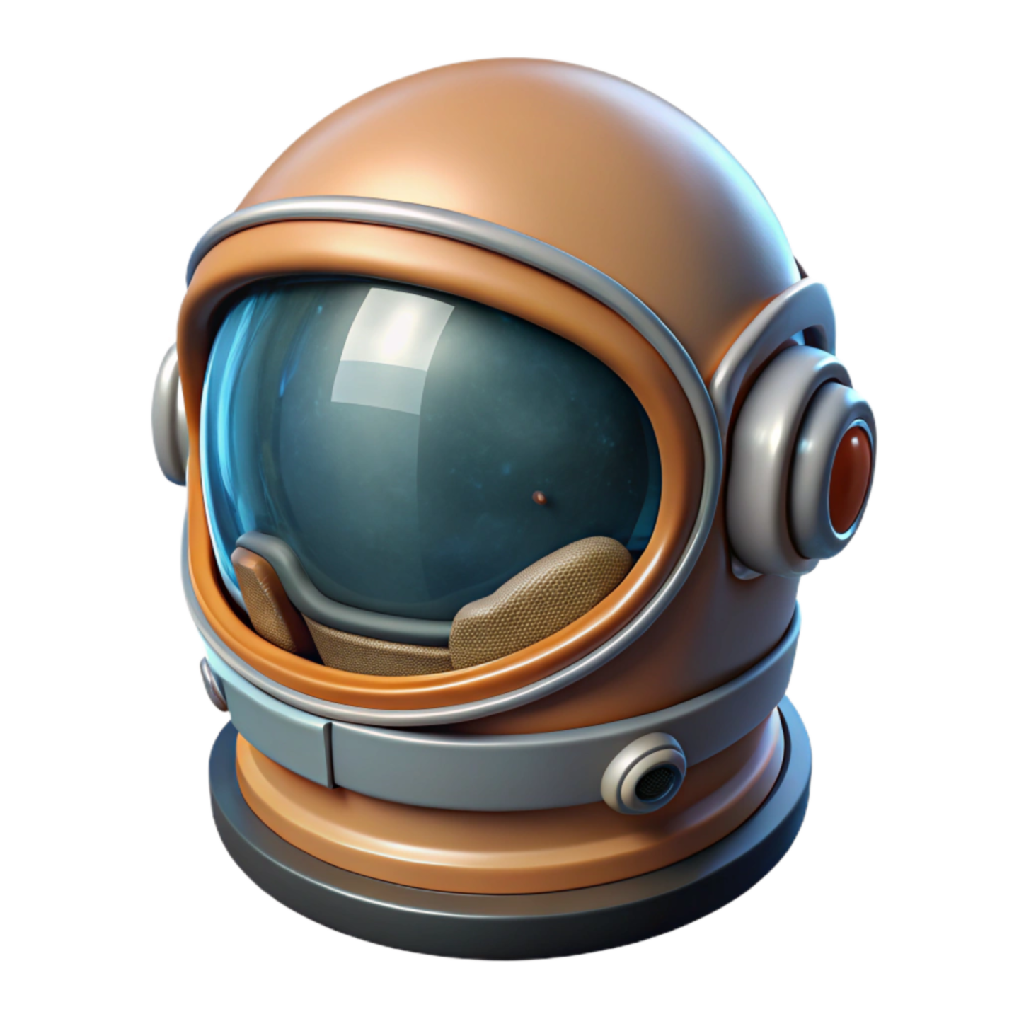 an astronaut helmet on a white background
