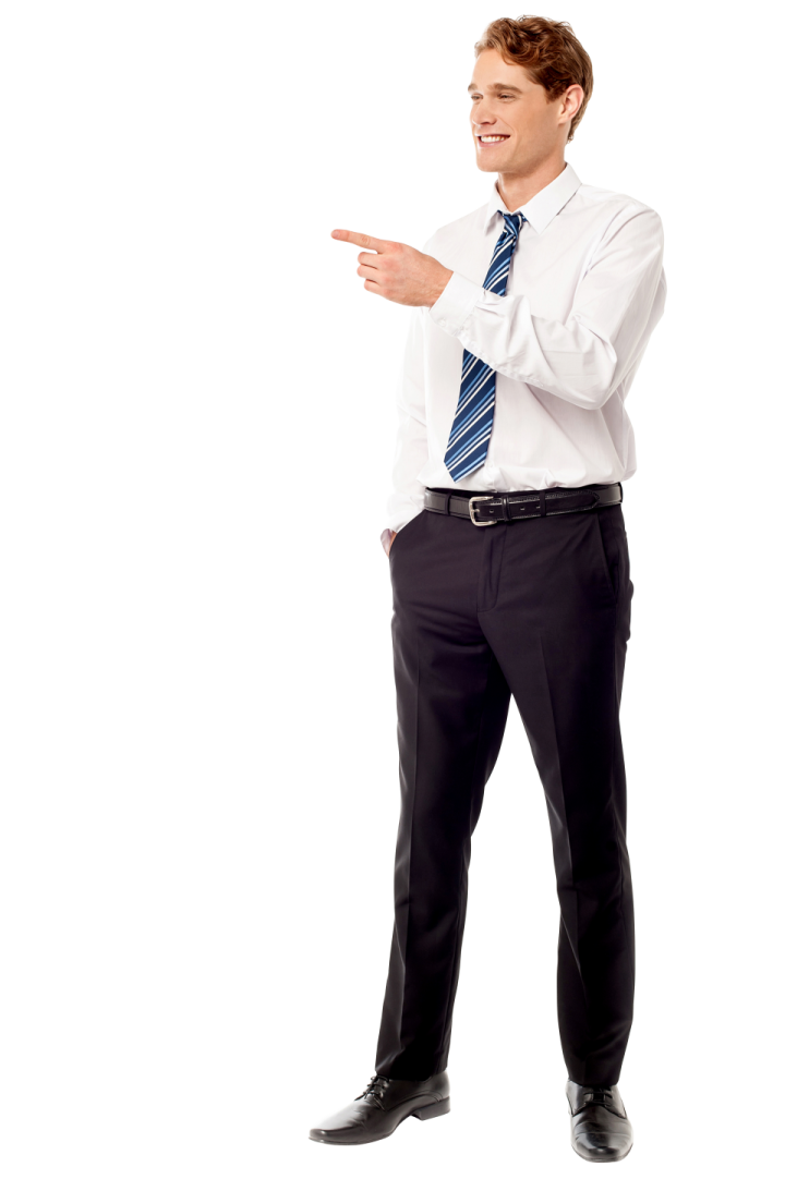 a man in a white shirt and blue tie