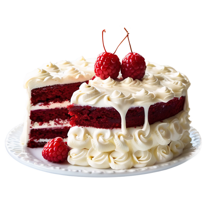 a piece of cake on a white plate