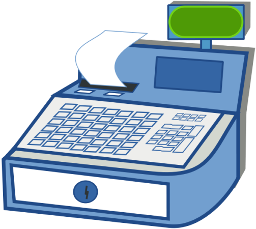 an image of a cash register machine