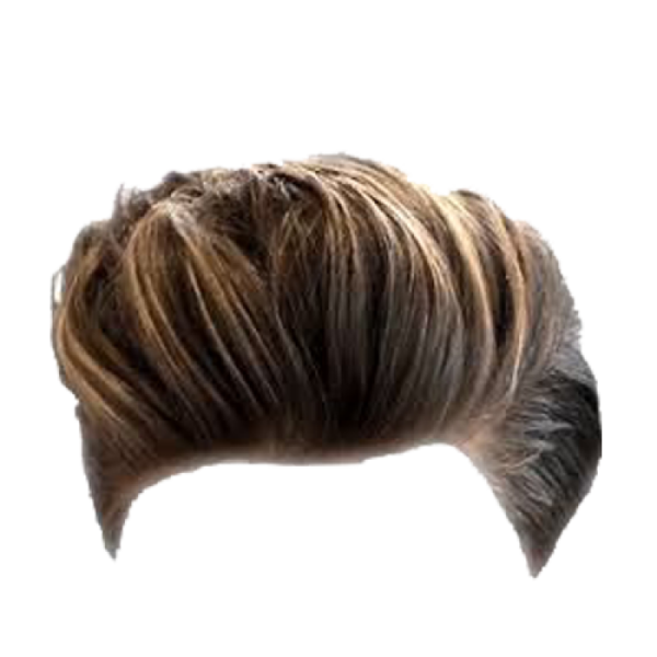 a man with a short haircut on his head