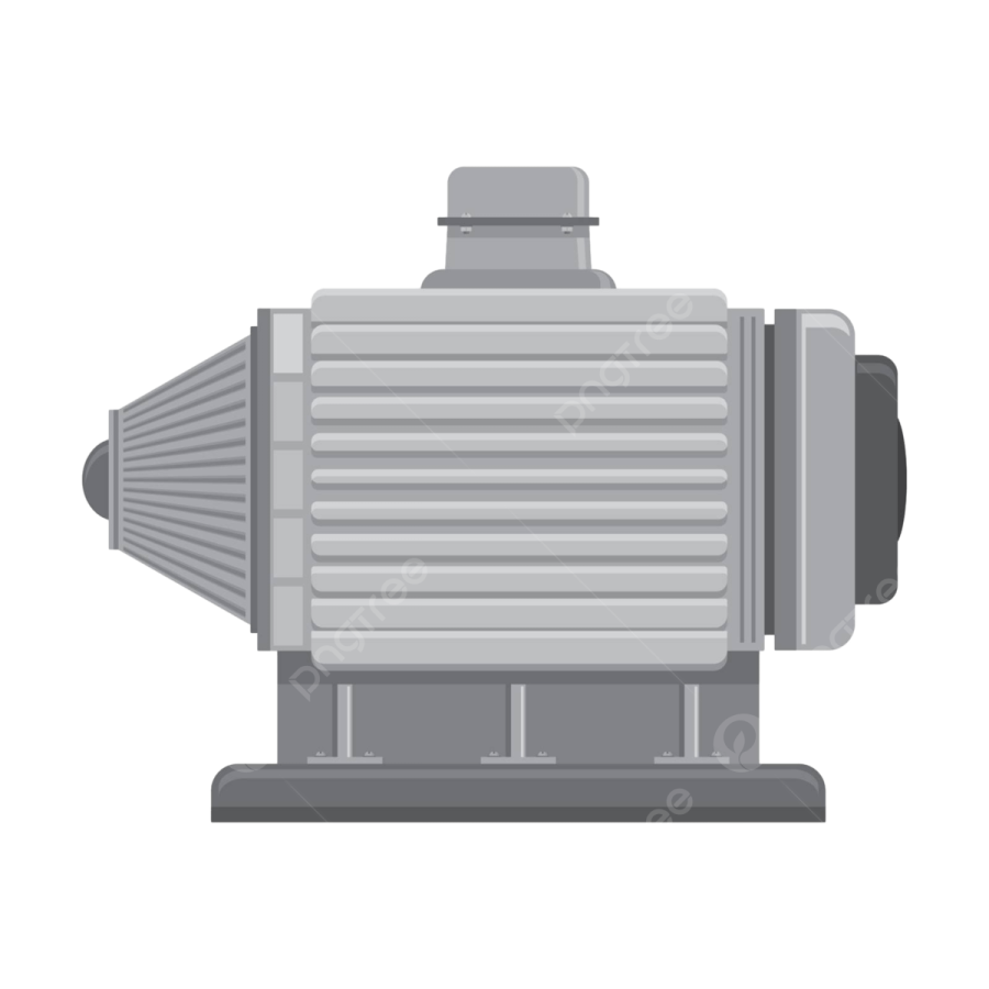 an electric motor icon flat style