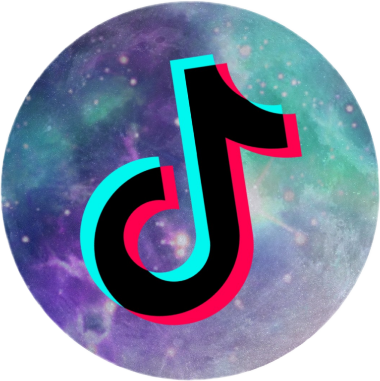 the ti logo on a galaxy background