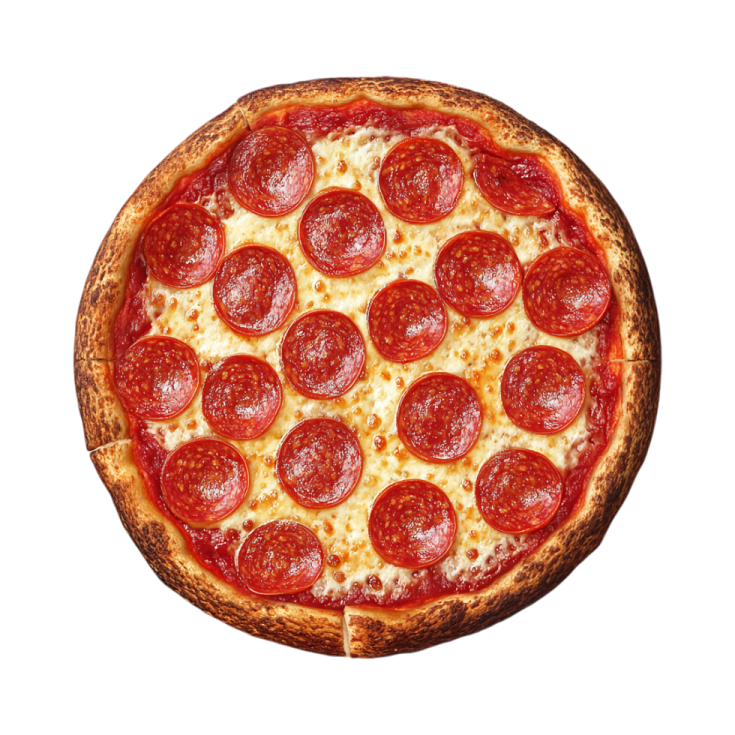 a pizza with pepper and cheese on it