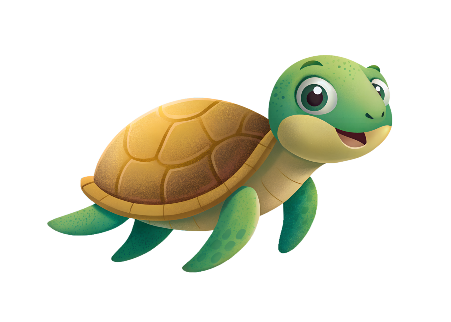 a cartoon turtle with an open mouth