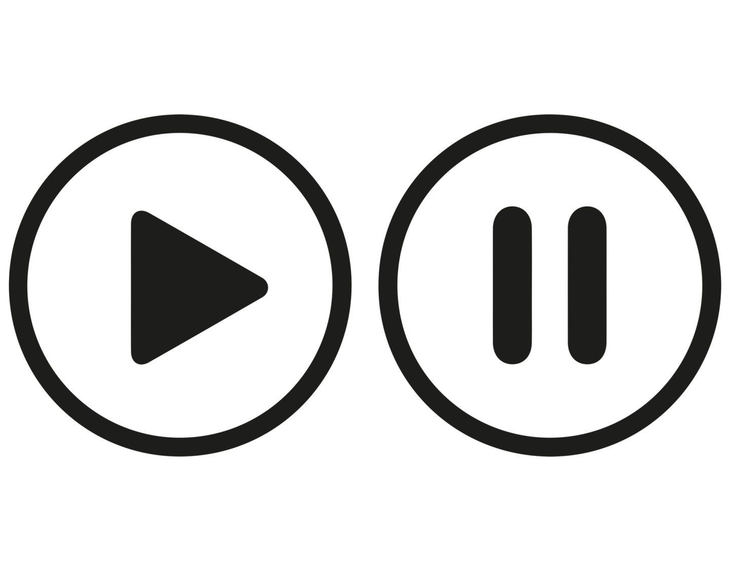 a black and white icon of two play buttons