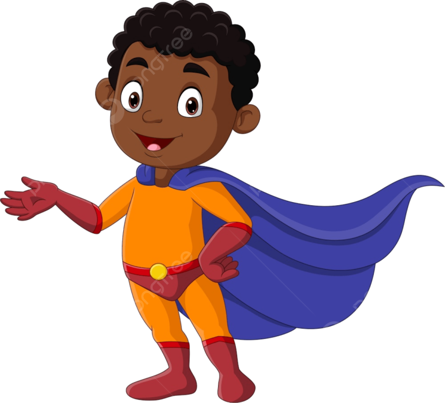 a little boy in a superhero costume