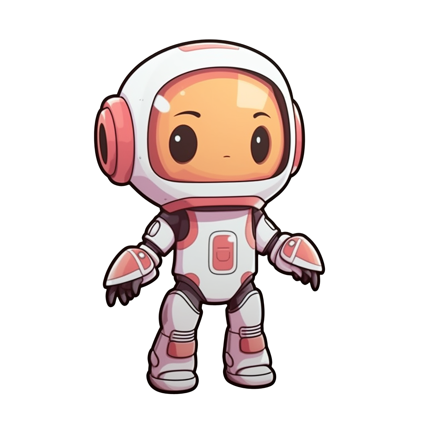 a cartoon character in a space suit
