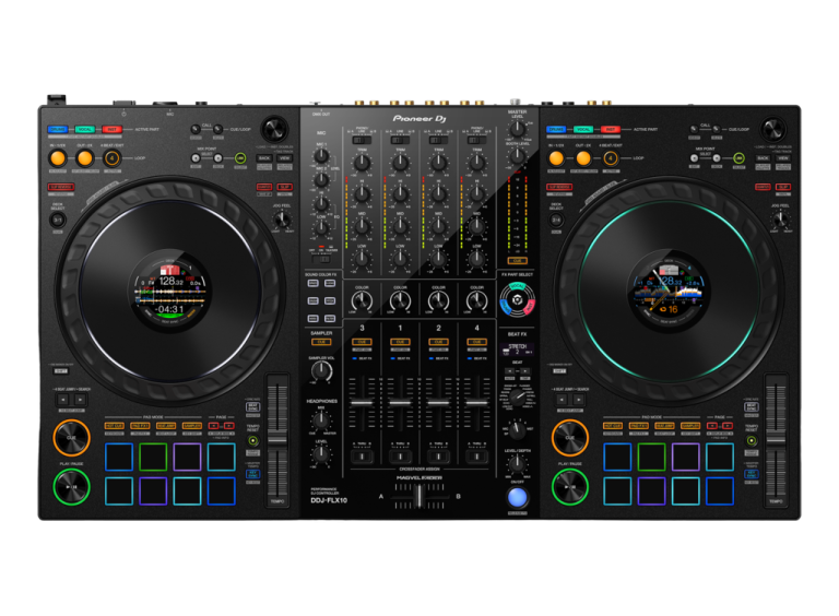 the pioneer dj controller is shown in this image