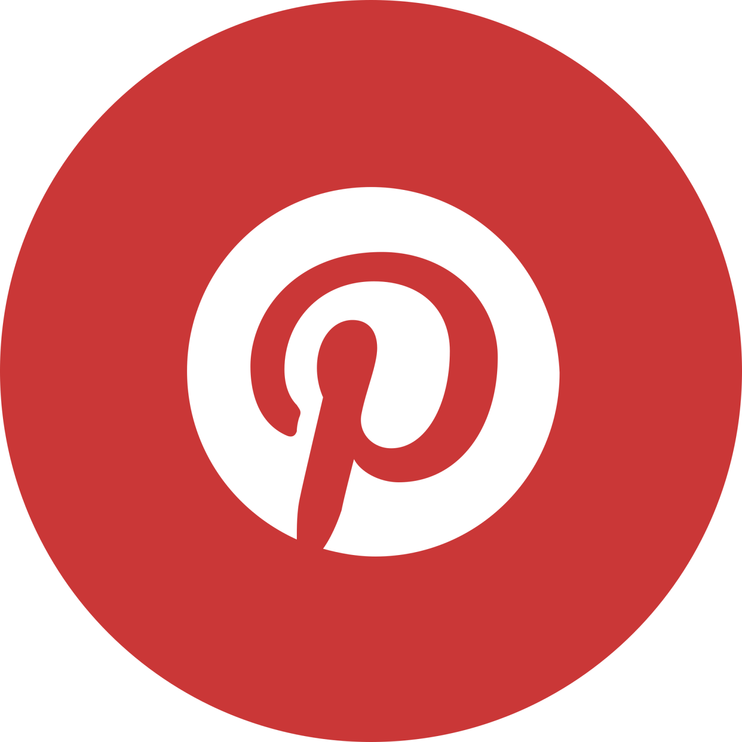 a red and white pin icon in a circle