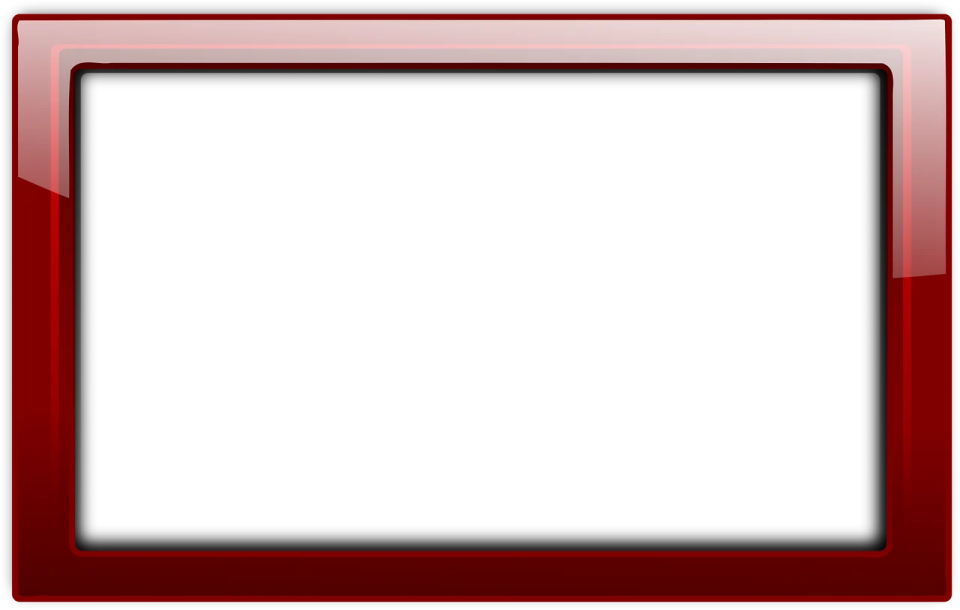 a red frame on a white background