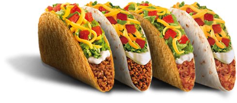 a group of three taco ta tas