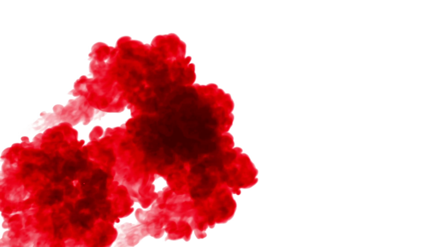 a bunch of red smoke on a white background