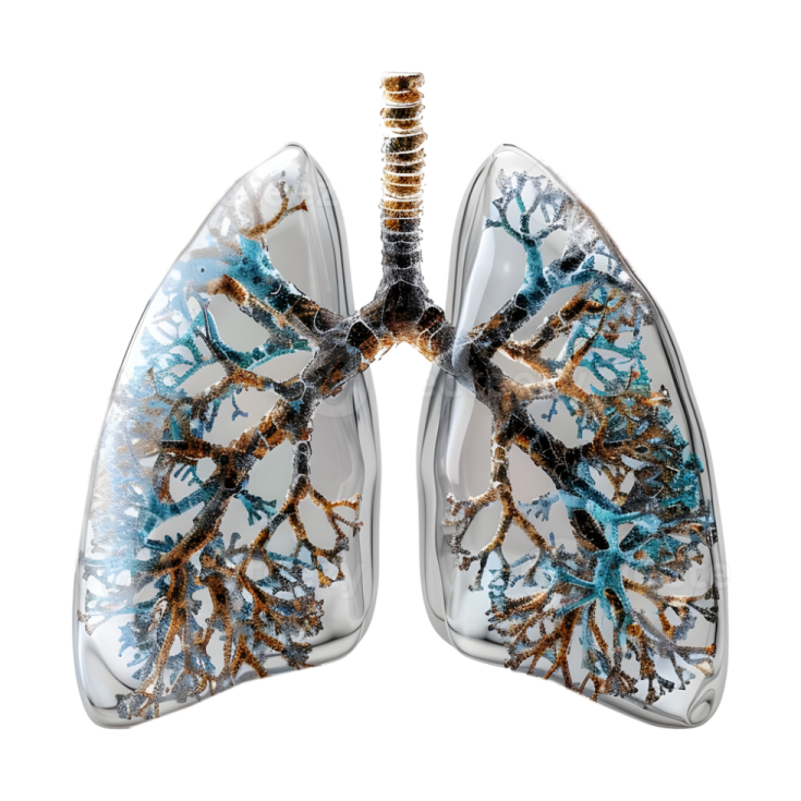a model of the lungs