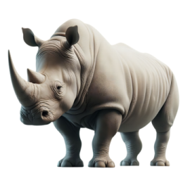 an image of a rhino on a white background