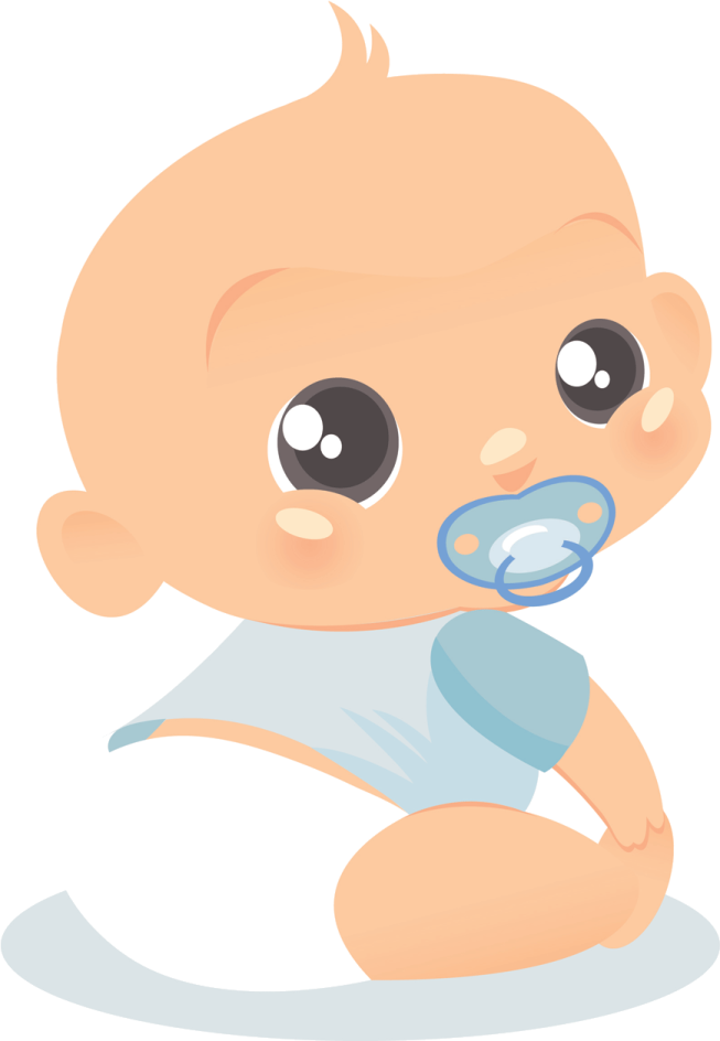 a baby with a pac in his mouth