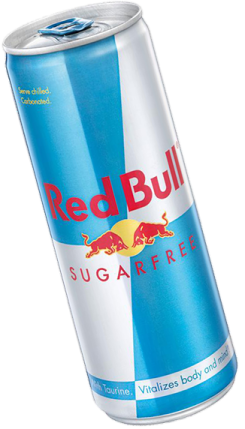 a can of red bull sugar