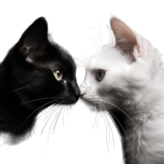 black and white cat