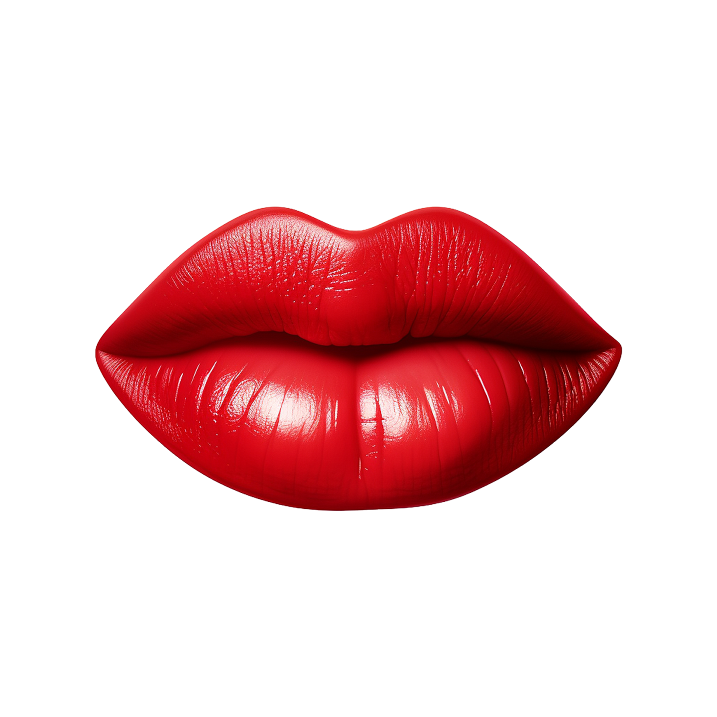 a red lipstick on a white background