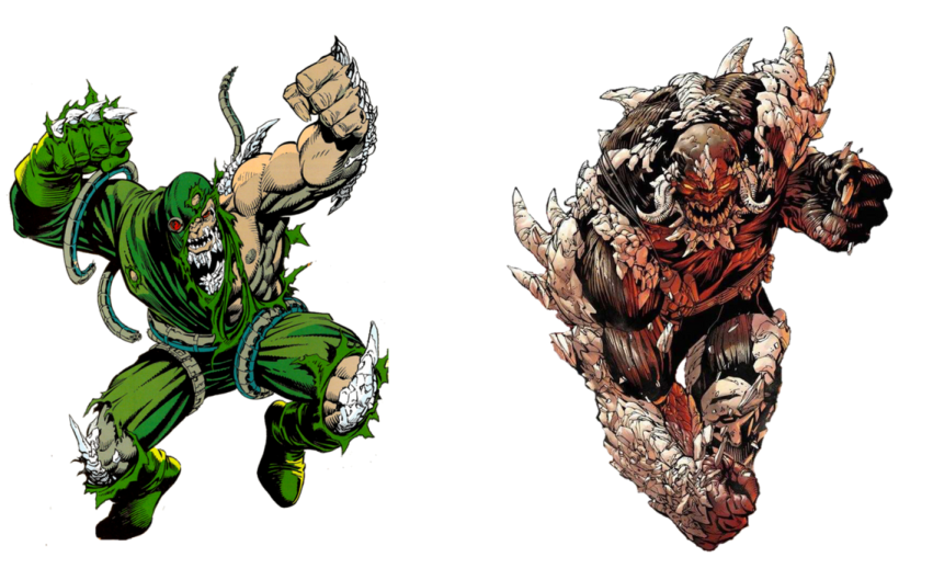 a drawing of two different types of an animal