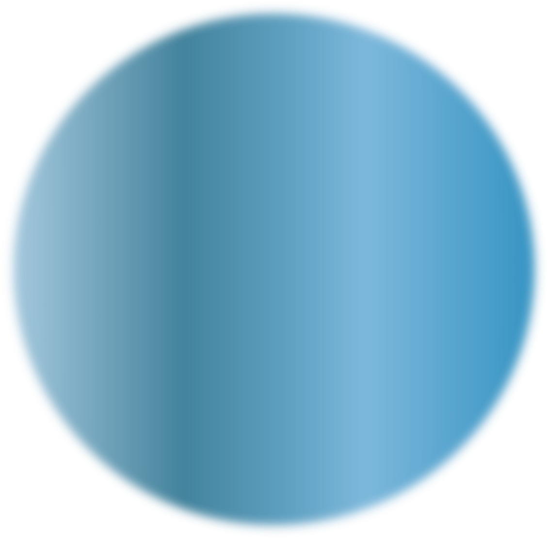 a blue circle on a white background