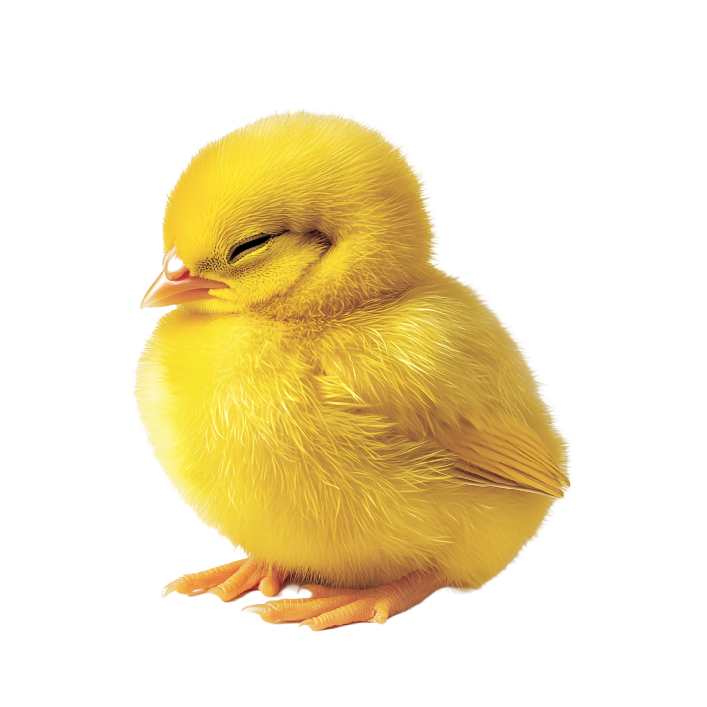 a small yellow bird sitting on the ground