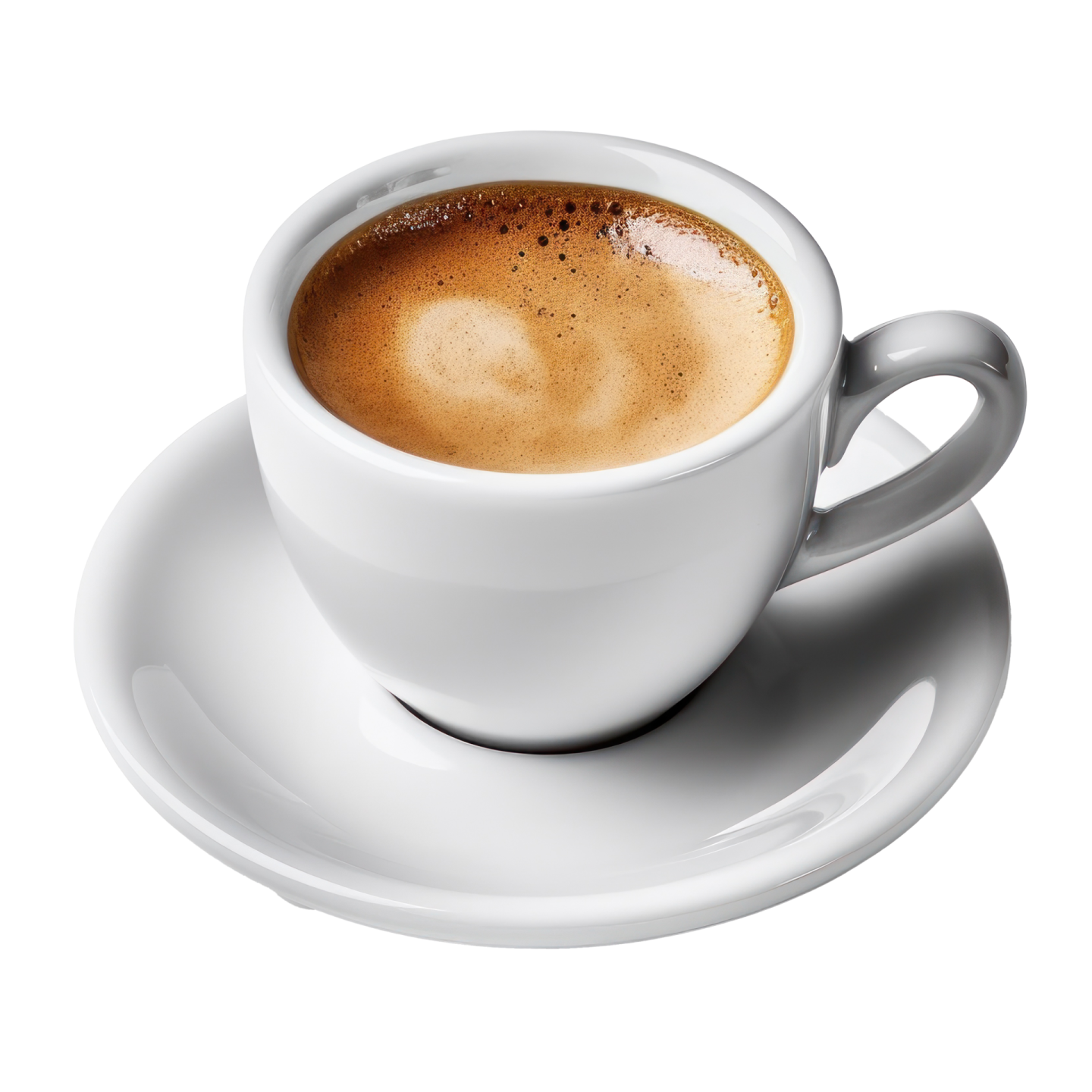 a cup of coffee on a saucer