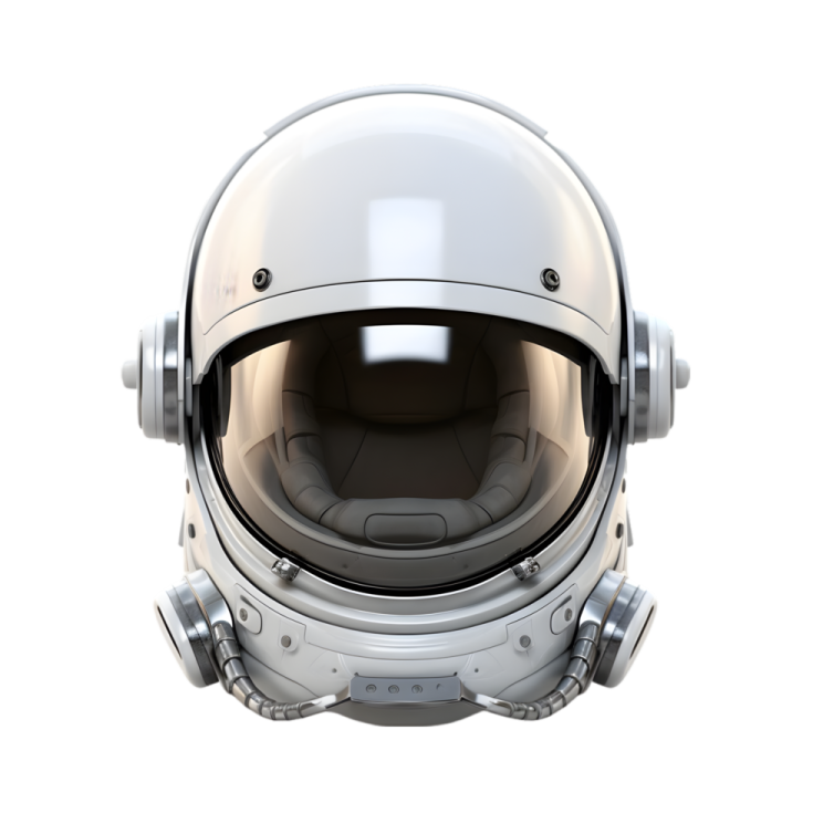 an astronaut helmet on a white background