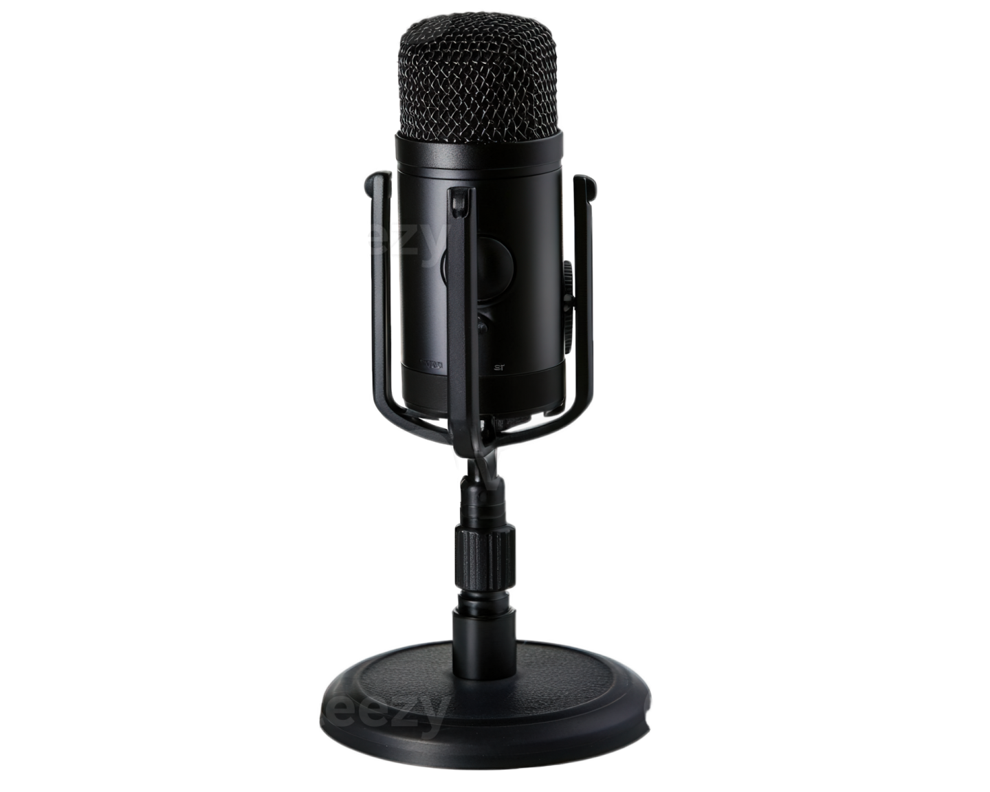 a microphone on a white background