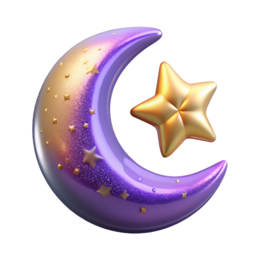 a crescent with a star on top of it
