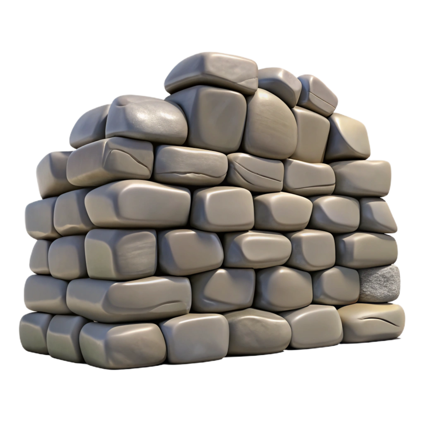 a pile of rocks on a white background