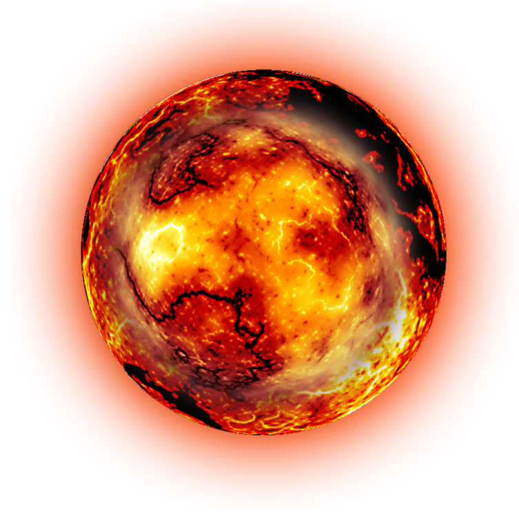 an image of a fireball on a white background