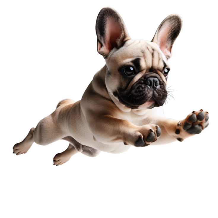 a small dog is playing with a toy