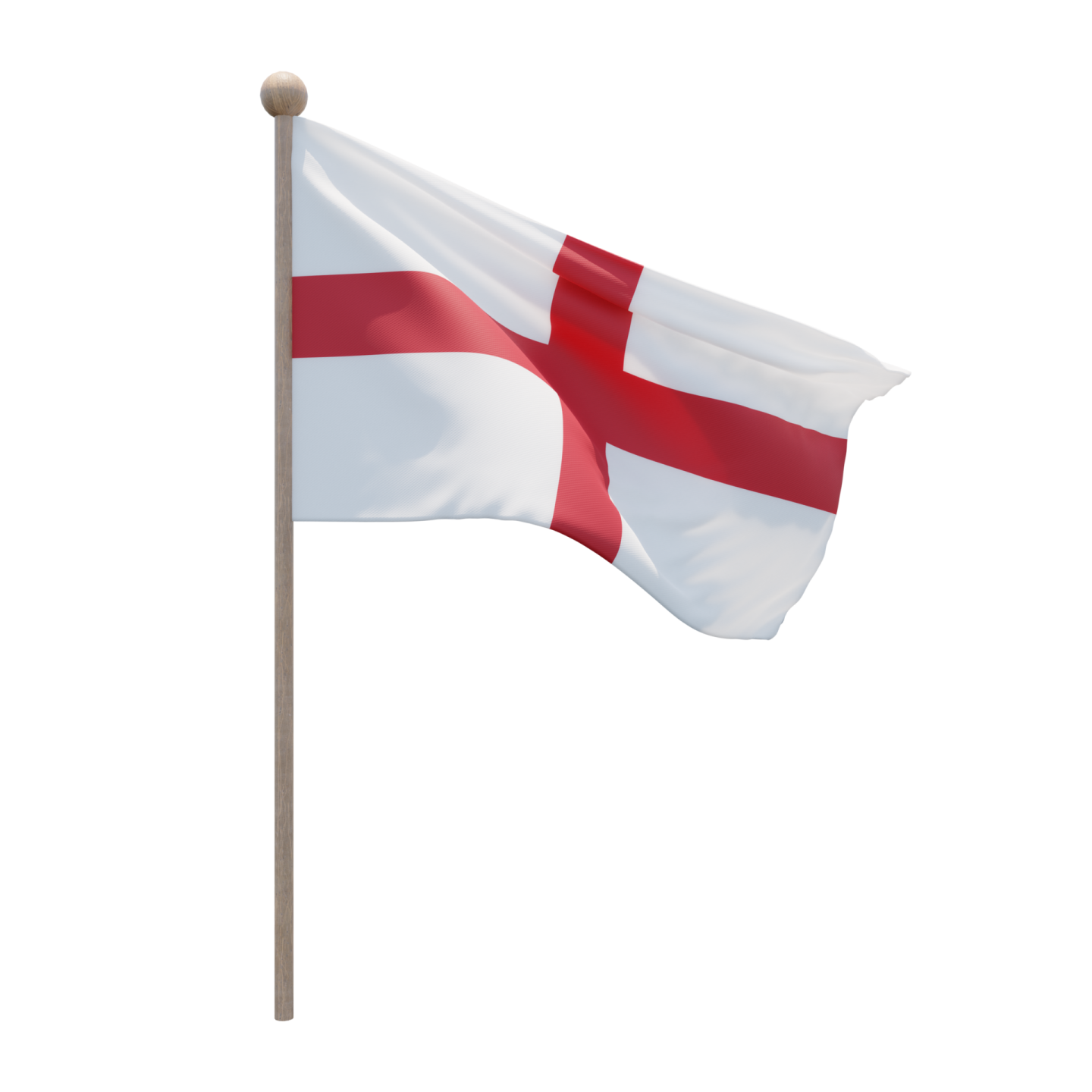 a white and red flag flying in the wind