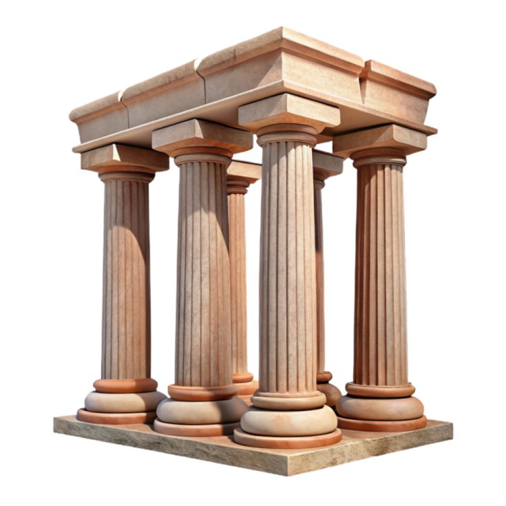 a 3d model of an ancient temple