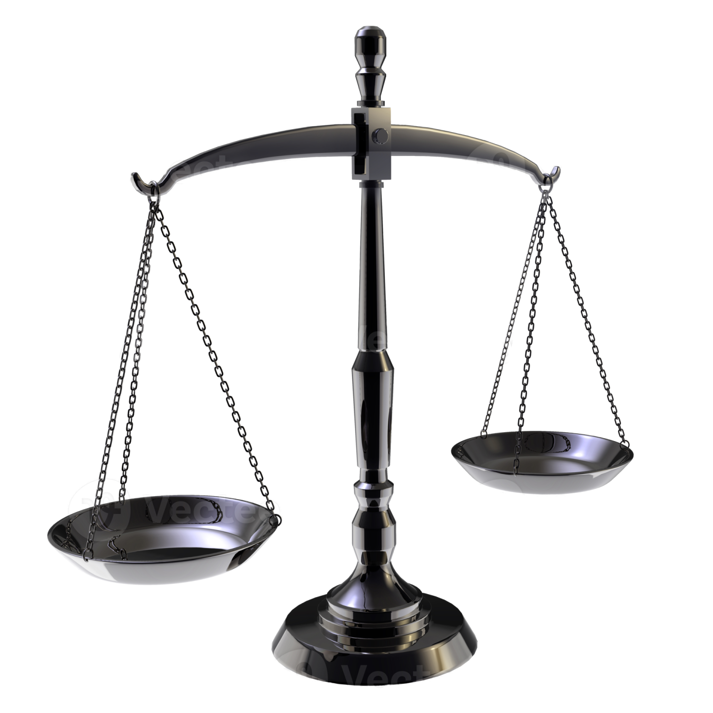 a black balance scale on a white background