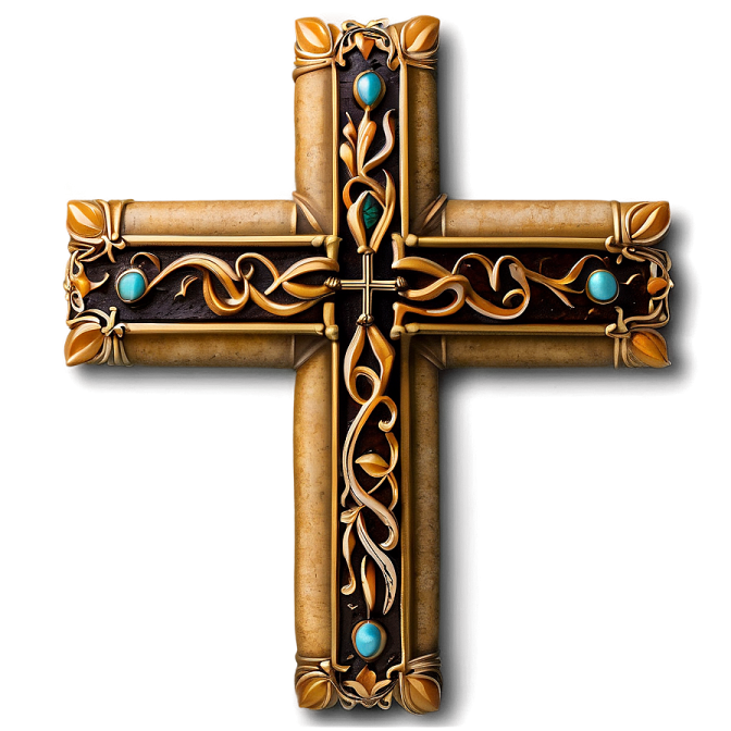 a cross with an ornate design on it