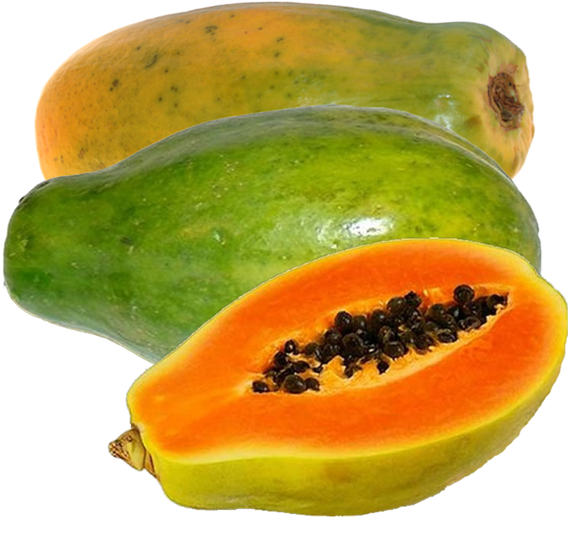 two papas and one cut in half